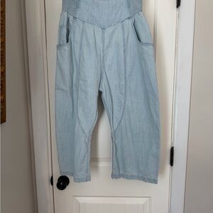We The Free Lunan Crop Harem Jean NWOT